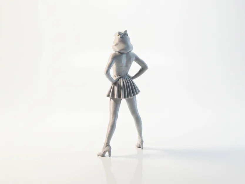 Mô hình nhân vật nữ tóc vàng (Blonde Lady Figurine) - File in 3D - Image 4