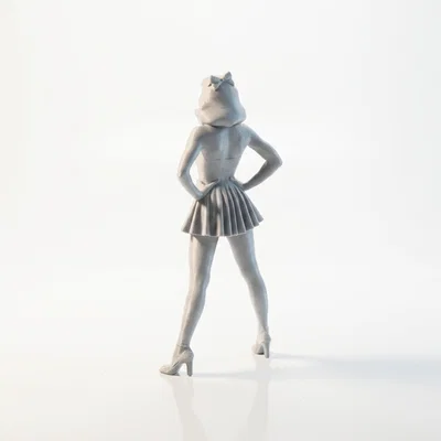 Mô hình nhân vật nữ tóc vàng (Blonde Lady Figurine) - File in 3D