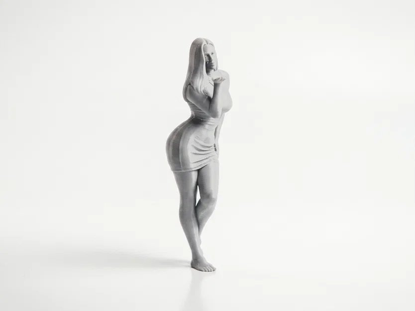 Mô hình 3D tượng nữ thổi nụ hôn (Blowing Kisses Female Figure) - Image 2