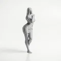 Mô hình 3D tượng nữ thổi nụ hôn (Blowing Kisses Female Figure) - Thumbnail 2