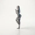 Mô hình 3D tượng nữ thổi nụ hôn (Blowing Kisses Female Figure) - Thumbnail 4
