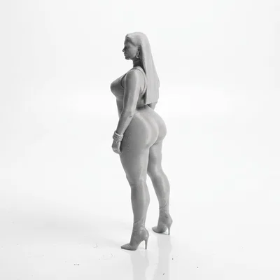 Mô hình tượng nhân vật nữ mặc Bodysuit - File in 3D