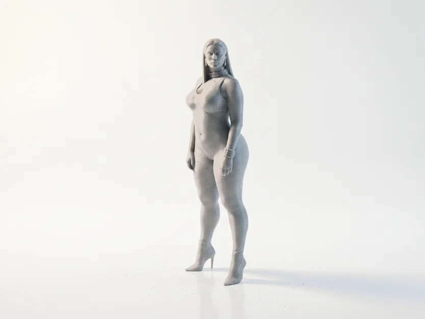 Mô hình tượng nhân vật nữ mặc Bodysuit - File in 3D - Image 2