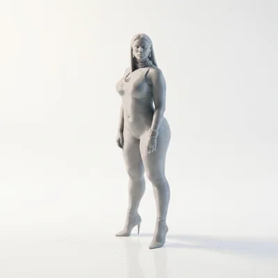 Mô hình tượng nhân vật nữ mặc Bodysuit - File in 3D