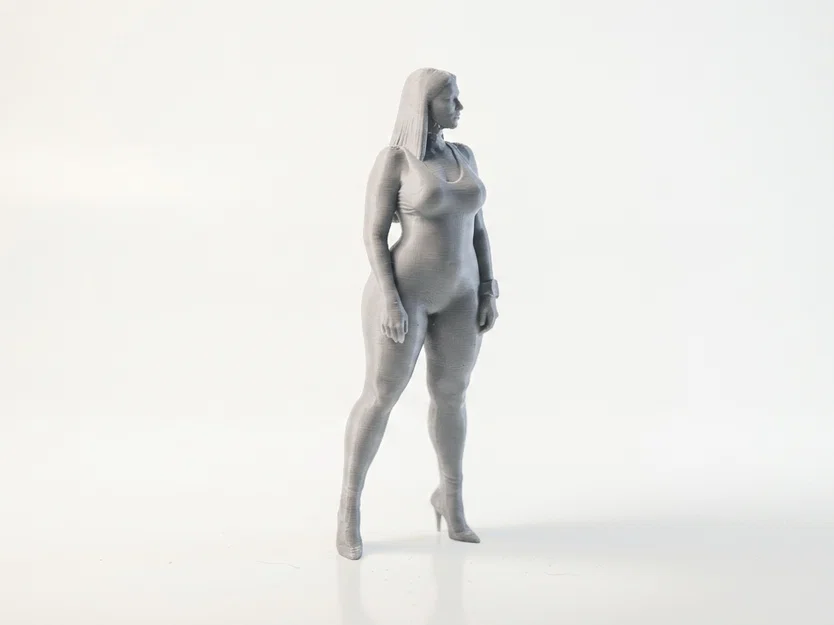 Mô hình tượng nhân vật nữ mặc Bodysuit - File in 3D - Image 3