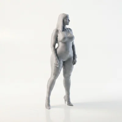 Mô hình tượng nhân vật nữ mặc Bodysuit - File in 3D