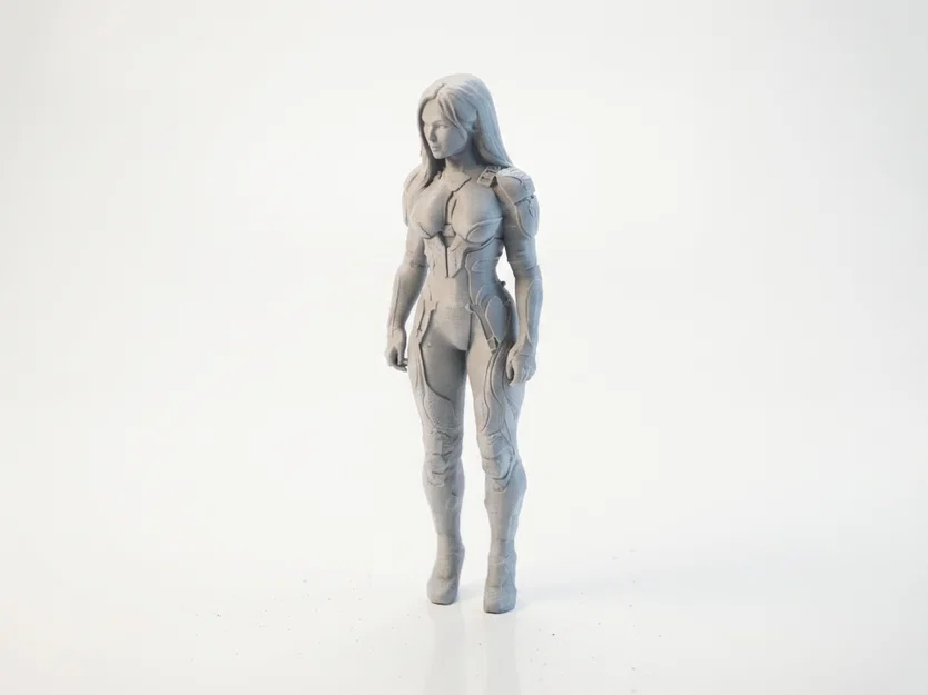 Mô hình tượng nữ Cyborg 3D Printable (Bot Lady) - Image 1