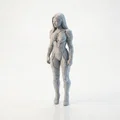 Mô hình tượng nữ Cyborg 3D Printable (Bot Lady) - Thumbnail 1
