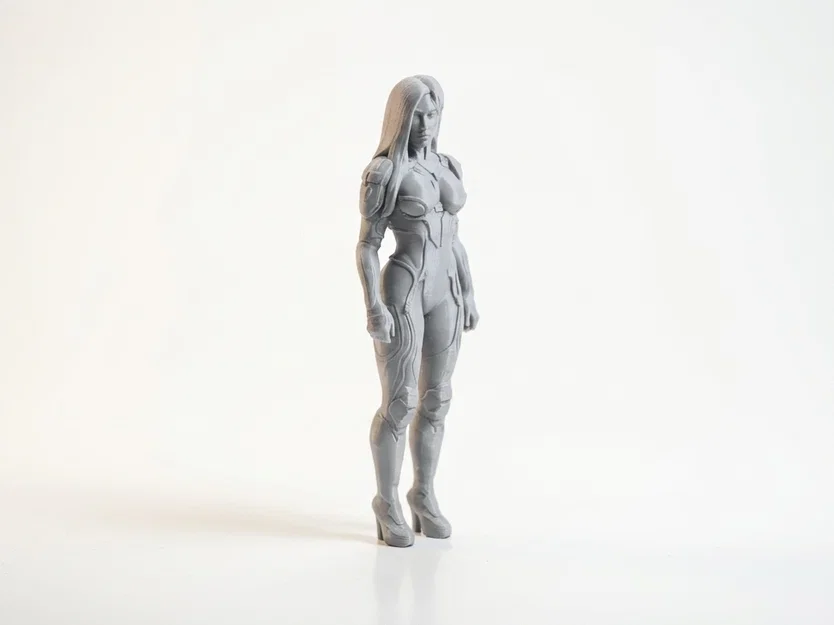 Mô hình tượng nữ Cyborg 3D Printable (Bot Lady) - Image 2