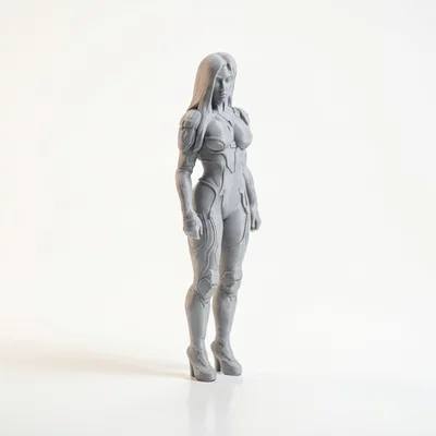 Mô hình tượng nữ Cyborg 3D Printable (Bot Lady)