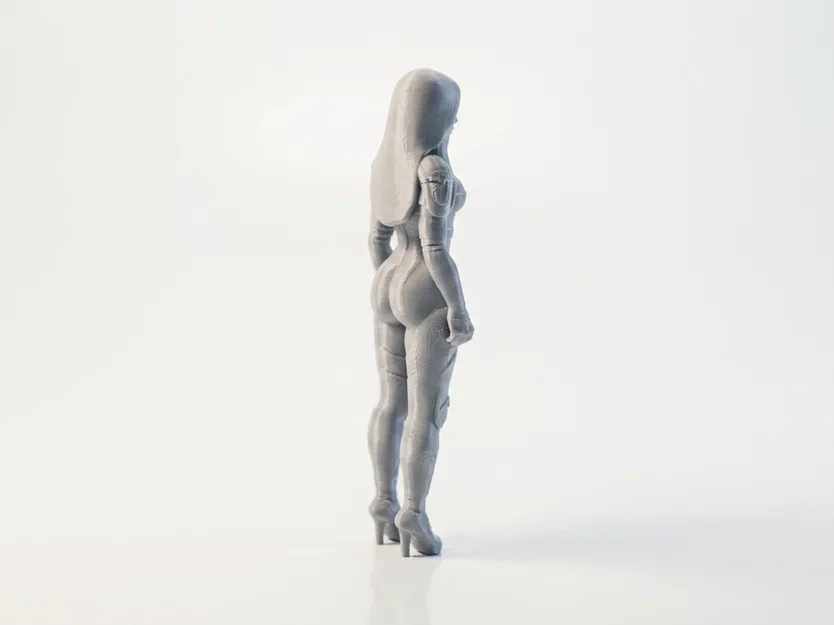 Mô hình tượng nữ Cyborg 3D Printable (Bot Lady) - Image 3