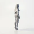 Mô hình tượng nữ Cyborg 3D Printable (Bot Lady) - Thumbnail 3