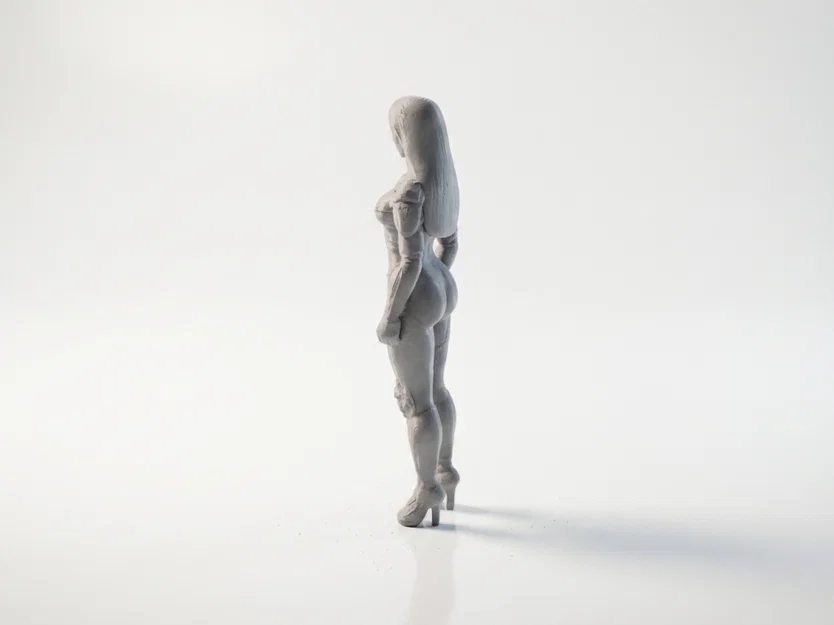 Mô hình tượng nữ Cyborg 3D Printable (Bot Lady) - Image 4