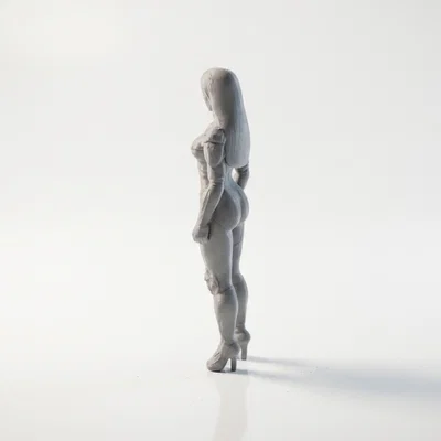 Mô hình tượng nữ Cyborg 3D Printable (Bot Lady)