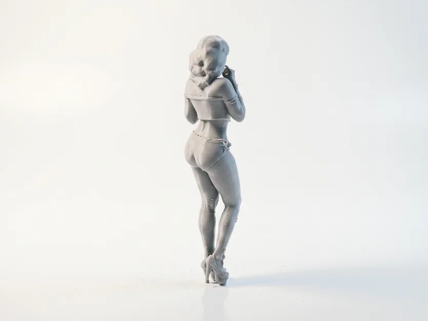 Mô hình 3D Figurine Nữ Booty Shorts Babe - Image 3