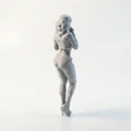 Mô hình 3D Figurine Nữ Booty Shorts Babe - Thumbnail 3