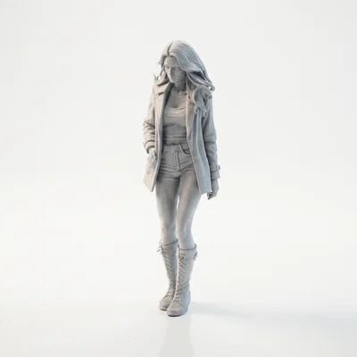 Mô hình tượng nữ trùm mũ (Hooded Figure) in 3D