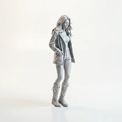 Mô hình tượng nữ trùm mũ (Hooded Figure) in 3D