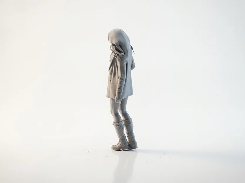 Mô hình tượng nữ trùm mũ (Hooded Figure) in 3D - Image 4