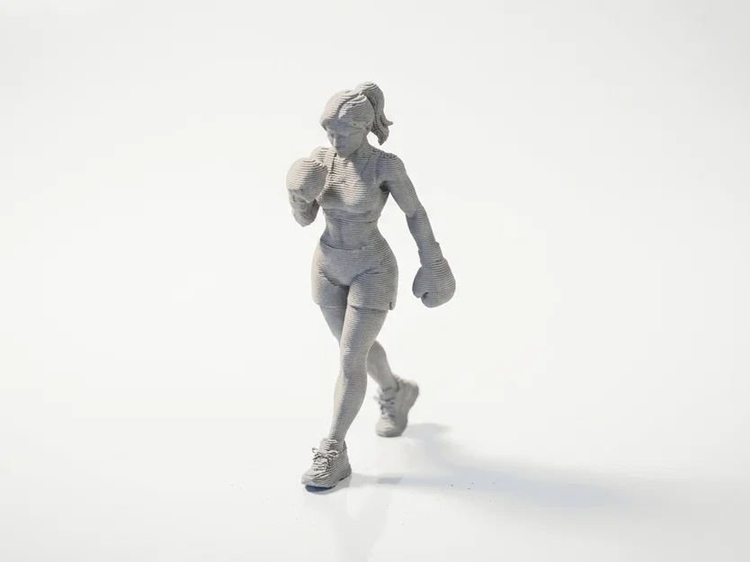 Mô hình 3D Nữ Võ Sĩ Quyền Anh Athletic (Boxer Lady) - Image 1