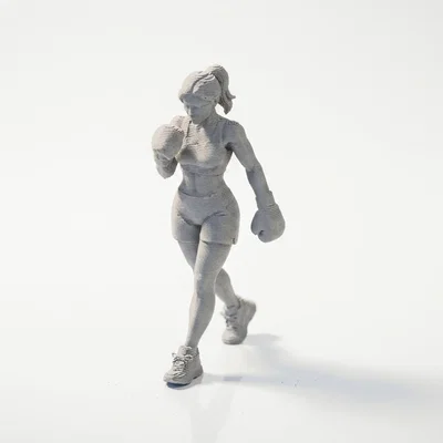Mô hình 3D Nữ Võ Sĩ Quyền Anh Athletic (Boxer Lady)