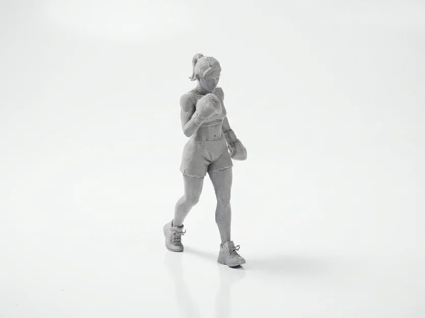 Mô hình 3D Nữ Võ Sĩ Quyền Anh Athletic (Boxer Lady) - Image 2