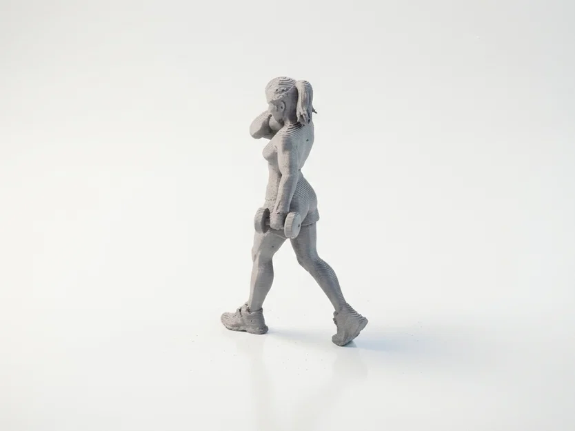 Mô hình 3D Nữ Võ Sĩ Quyền Anh Athletic (Boxer Lady) - Image 4