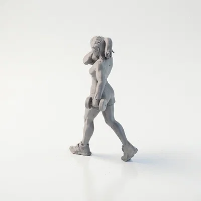 Mô hình 3D Nữ Võ Sĩ Quyền Anh Athletic (Boxer Lady)