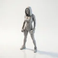 Mô hình 3D Nữ Võ Sĩ Quyền Anh Cá Tính - Thumbnail 1