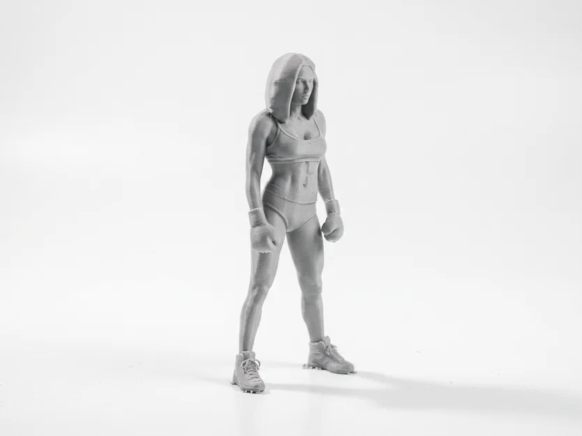Mô hình 3D Nữ Võ Sĩ Quyền Anh Cá Tính - Image 2