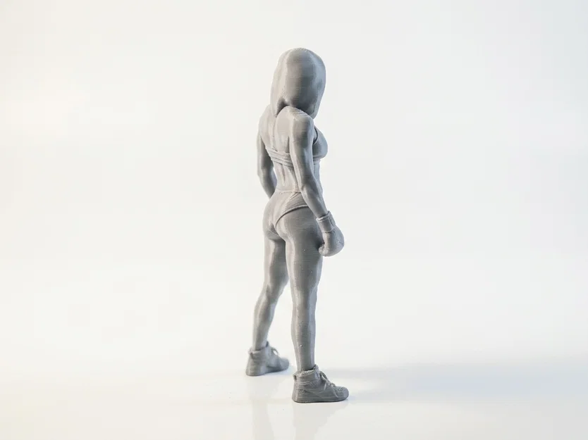 Mô hình 3D Nữ Võ Sĩ Quyền Anh Cá Tính - Image 3