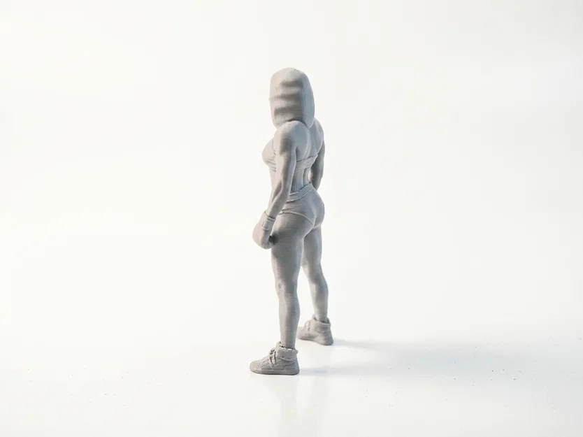 Mô hình 3D Nữ Võ Sĩ Quyền Anh Cá Tính - Image 4
