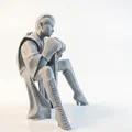 Mô hình 3D nữ võ sĩ đang ngồi (Boxer Babe) - Thumbnail 3