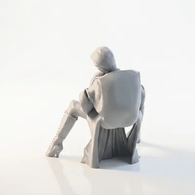 Mô hình 3D nữ võ sĩ đang ngồi (Boxer Babe)