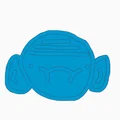 Mô hình Flat Monkey - Chú khỉ phẳng siêu dễ thương để in 3D - Thumbnail 1