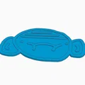 Mô hình Flat Monkey - Chú khỉ phẳng siêu dễ thương để in 3D - Thumbnail 2