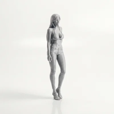 Mô hình tượng người phụ nữ thời trang in 3D