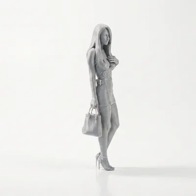 Mô hình 3D in được: Tượng nữ doanh nhân thanh lịch