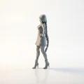 Mô hình tượng nữ nhân vật tóc tết - File STL in 3D - Thumbnail 4