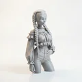 Mô hình tượng bán thân quý cô thắt bím (Braided Lady Bust) in 3D - Thumbnail 2
