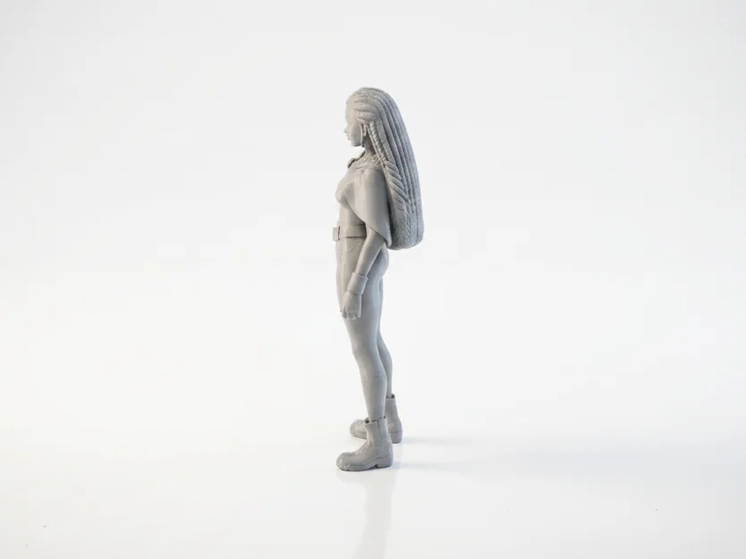 Mô hình tượng nữ tết tóc khoác áo choàng in 3D - Image 4