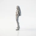 Mô hình tượng nữ tết tóc khoác áo choàng in 3D - Thumbnail 4