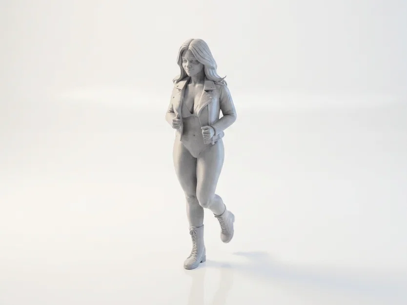 Mô hình 3D Bucket Lady - Tượng nữ giới thời thượng để bàn - Image 1