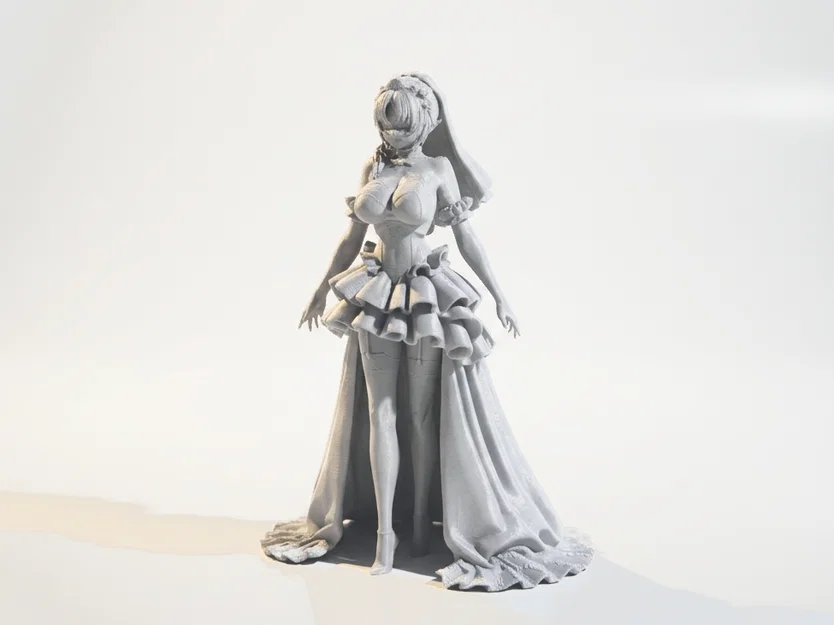 Mô hình cô dâu 3D in ấn chi tiết cho ngày cưới - Image 1