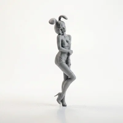 Mô hình tượng cô gái tai thỏ (Bunny Ears Lady) dùng để in 3D