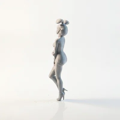 Mô hình tượng cô gái tai thỏ (Bunny Ears Lady) dùng để in 3D