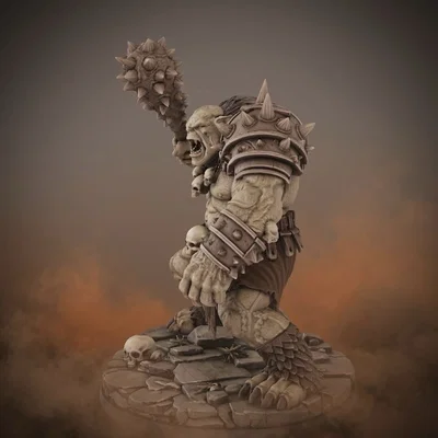 Bloodbound Realms – Orc – Skullmaw Troll (Mô hình STL Dark Fantasy in 3D)