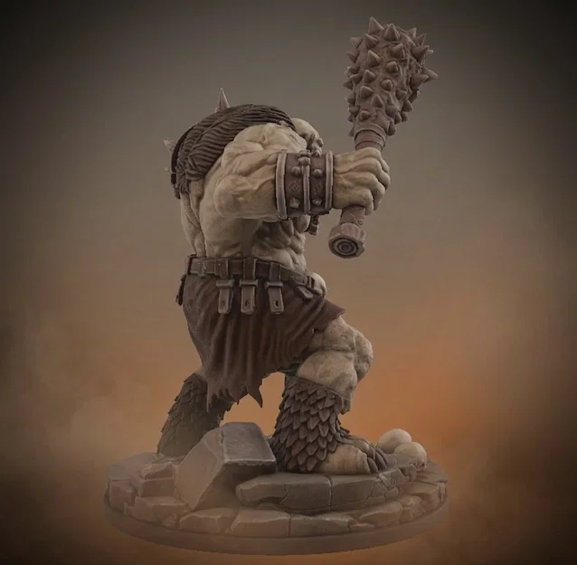 Bloodbound Realms – Orc – Skullmaw Troll (Mô hình STL Dark Fantasy in 3D) - Image 3
