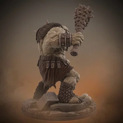 Bloodbound Realms – Orc – Skullmaw Troll (Mô hình STL Dark Fantasy in 3D)