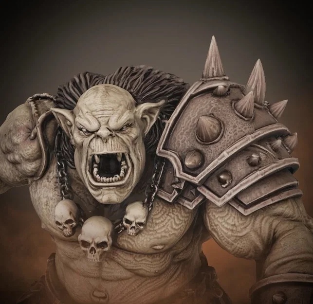 Bloodbound Realms – Orc – Skullmaw Troll (Mô hình STL Dark Fantasy in 3D) - Image 4